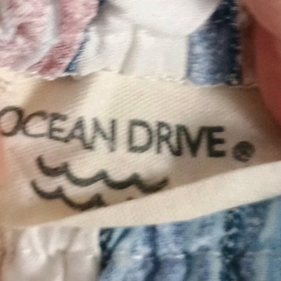 Ocean Drive Crop Top Women's Juniors Girls Size Small Multicolor - Picture 4 of 5